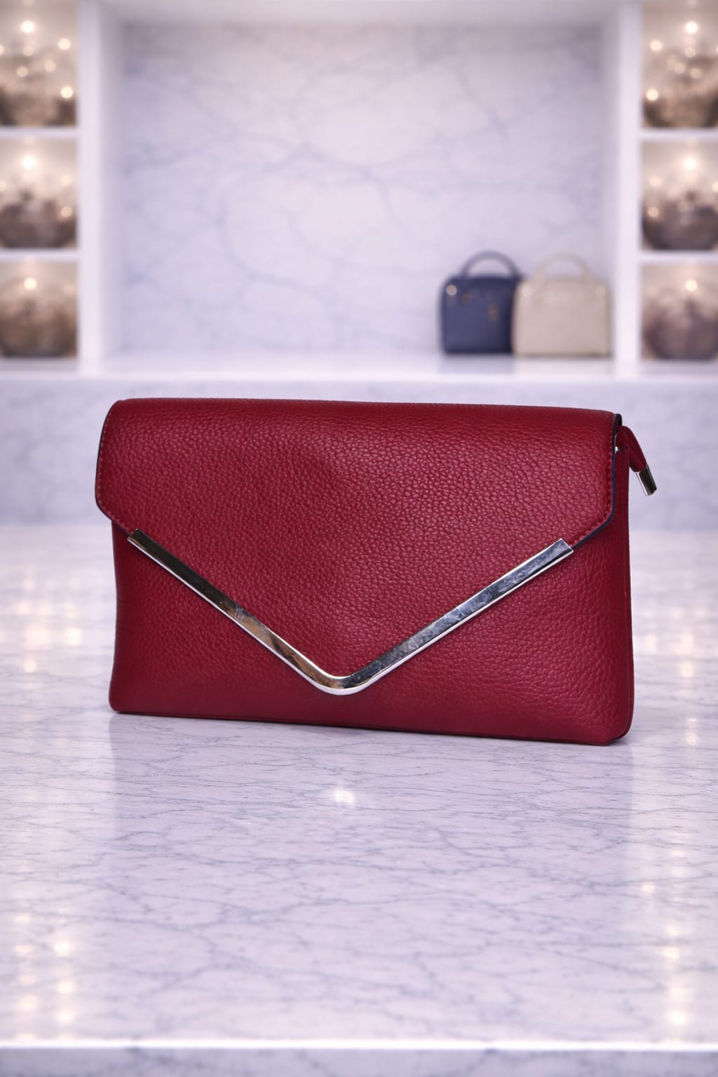 Limuccxi Red Envelope Clutch Crossbody