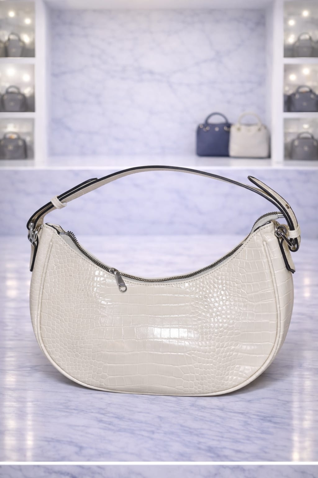 Limuccxi White Croc Bag