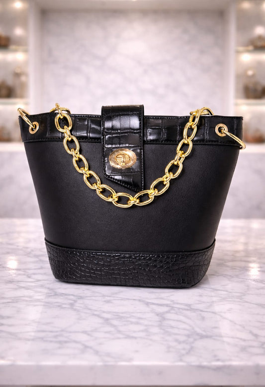 Limuccxi Black  Bucket Bag