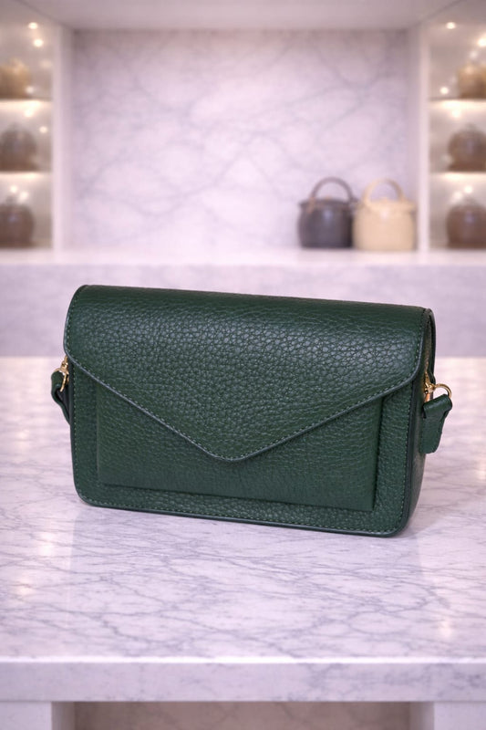 Limuccxi Green Envelope Crossbody Tas