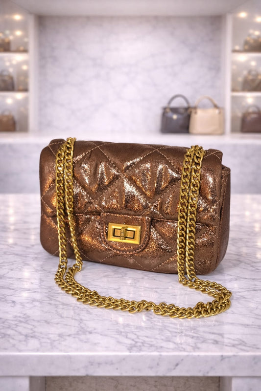 Limuccxi Brown Chain Bag