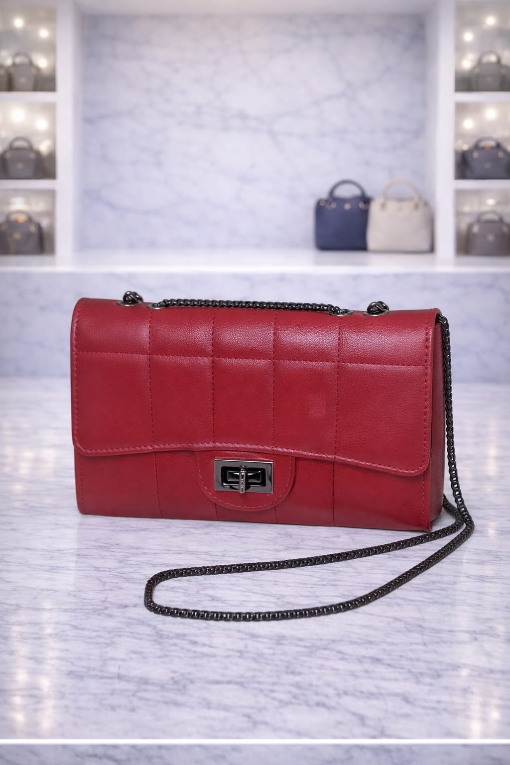 Limuccxi Red Classic Chain Bag