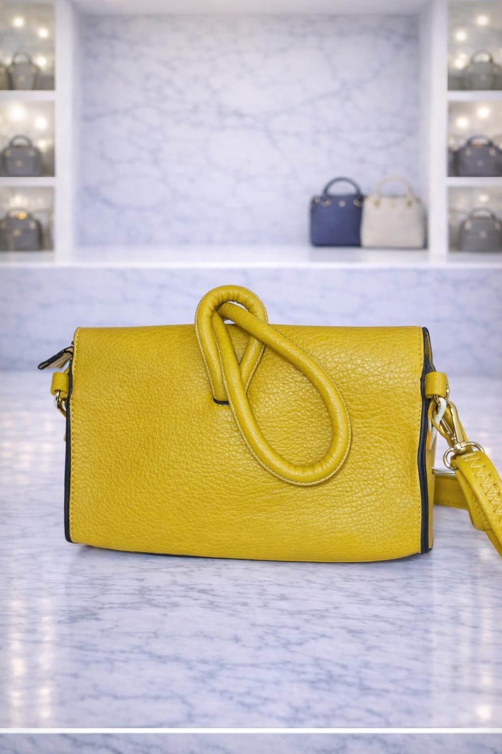 Yellow elegance clutch crossbody