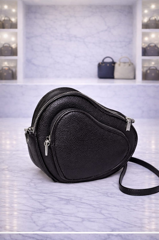 Limuccxi hartvormige tas Black