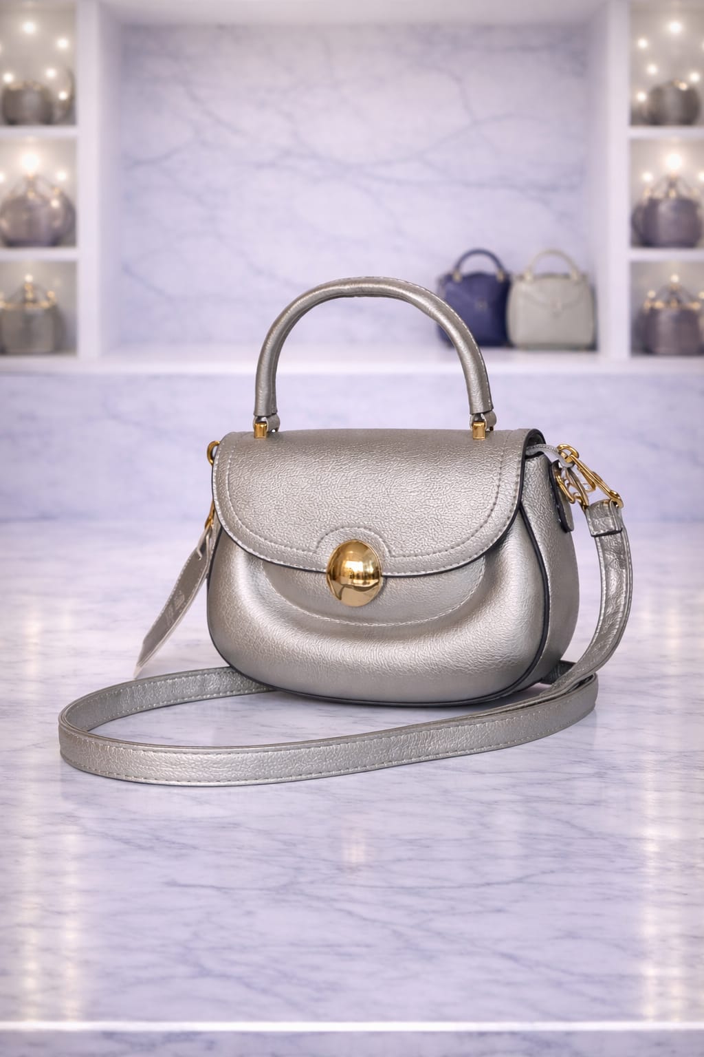 Limuccxi Silver Dome Crossbody