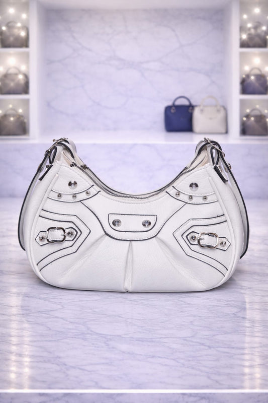 Limuccxi White Studded Bag