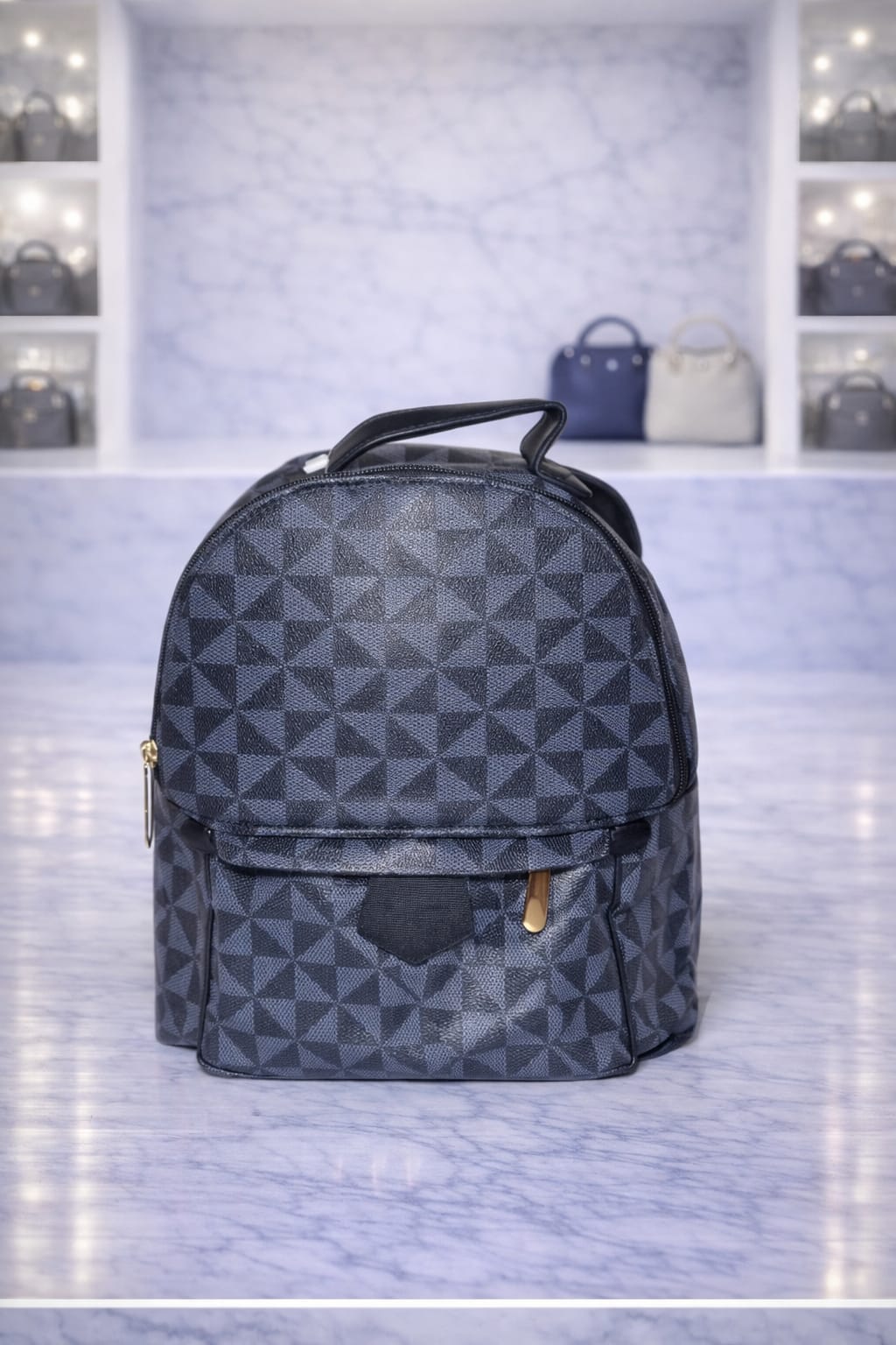 Limuccxi Grey / black Pattern Backpack