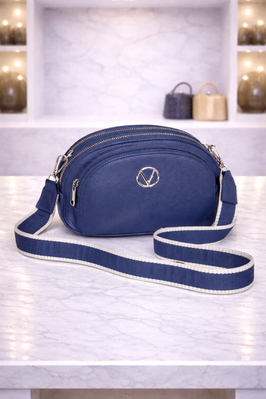 Limucxxi Blue halfmoon crossbody