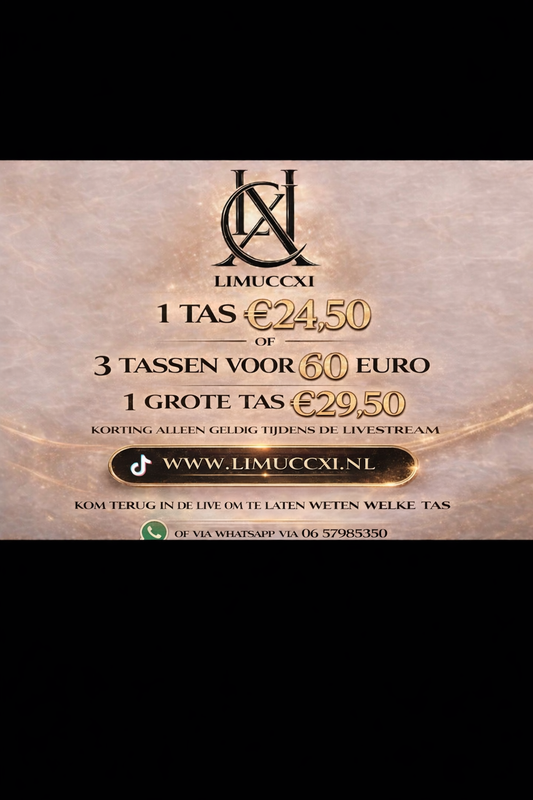 𝗧𝗶𝗸 𝗧𝗼𝗸♡ live Sale 1 groot tas 29.50 euro