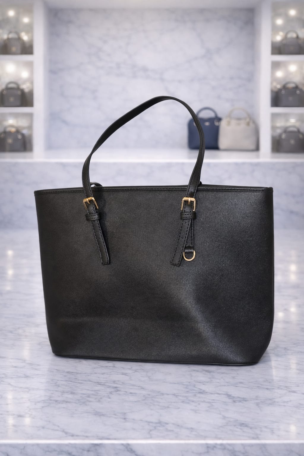 Limuccxi Black Structured Tote